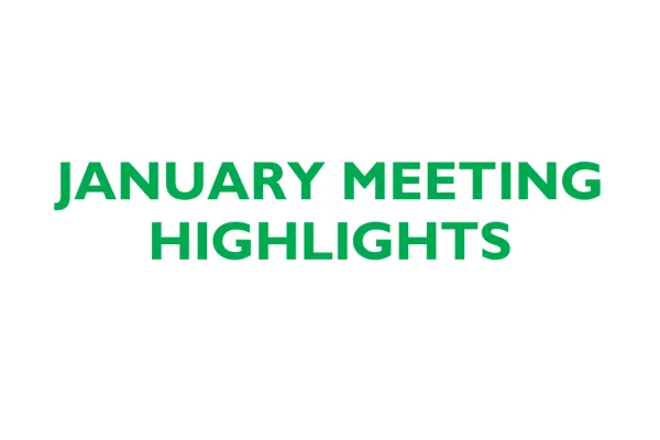 January Meeting