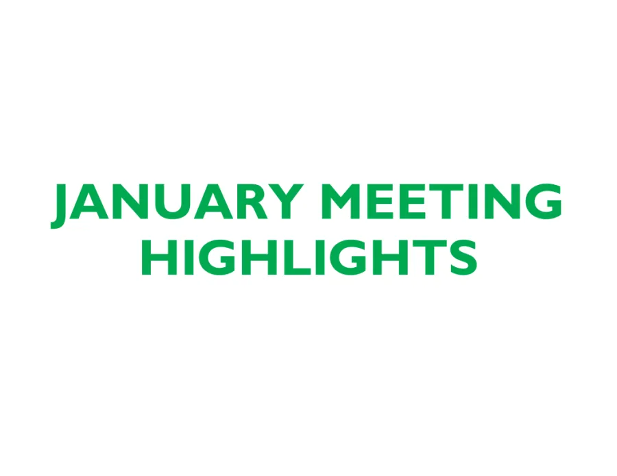 January Meeting