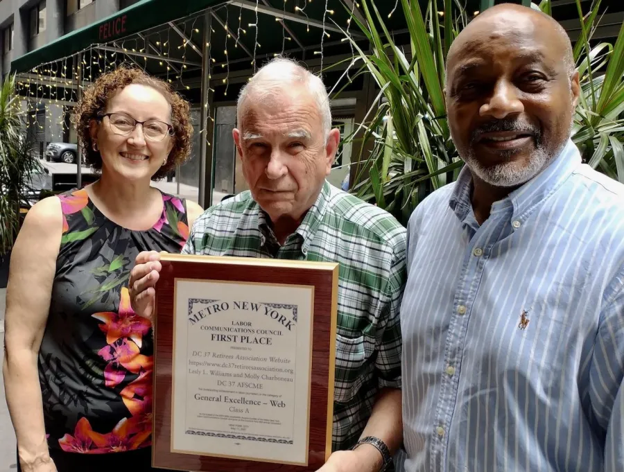 DC 37 Retirees Website Award 2021